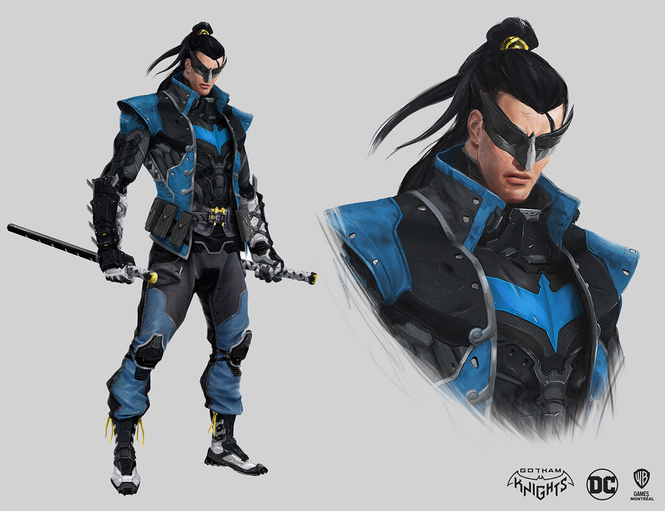Nightwing Shinobi Suit Art from Gotham Knights