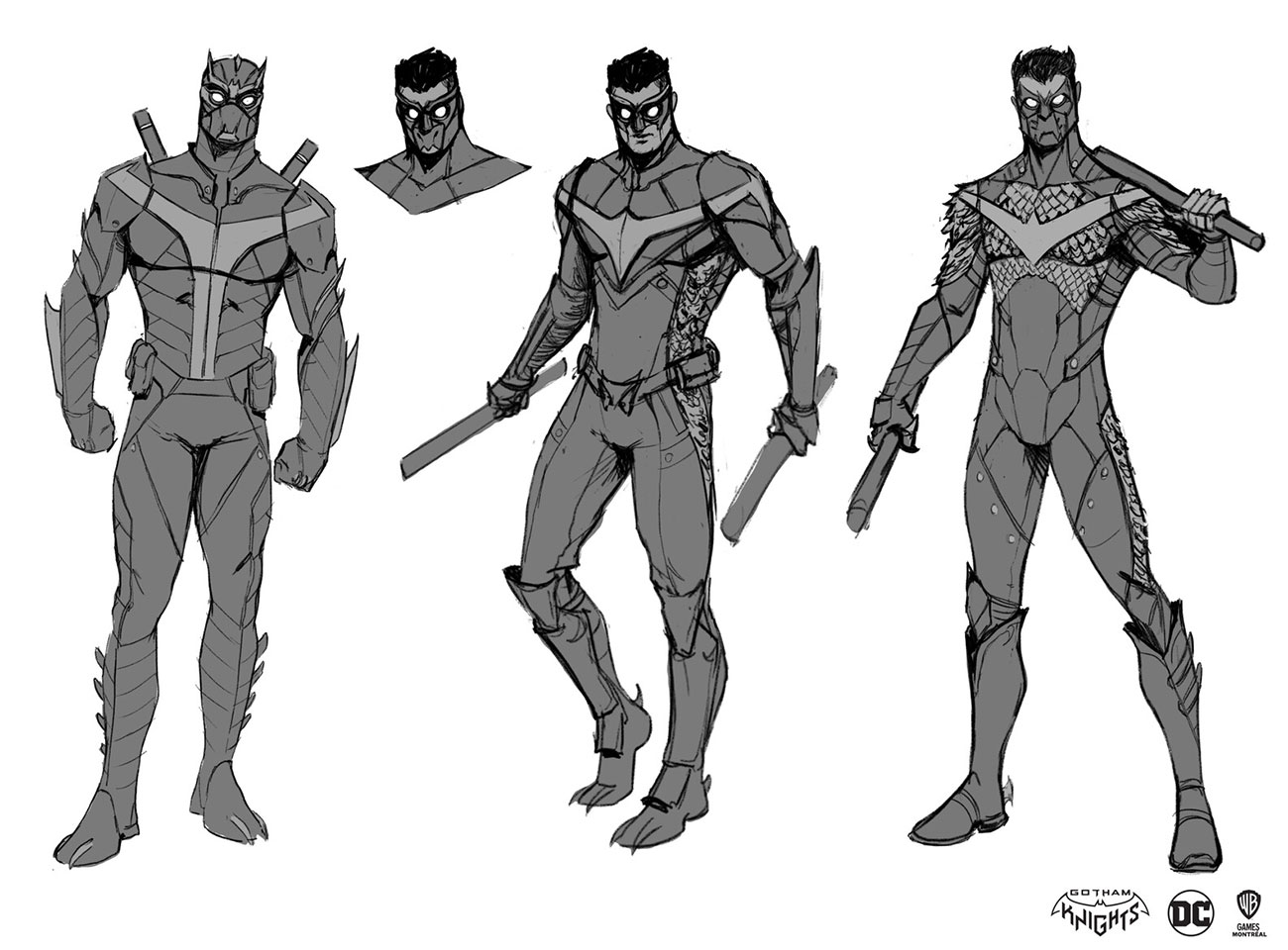 Nightwing Talon Suit Art from Gotham Knights