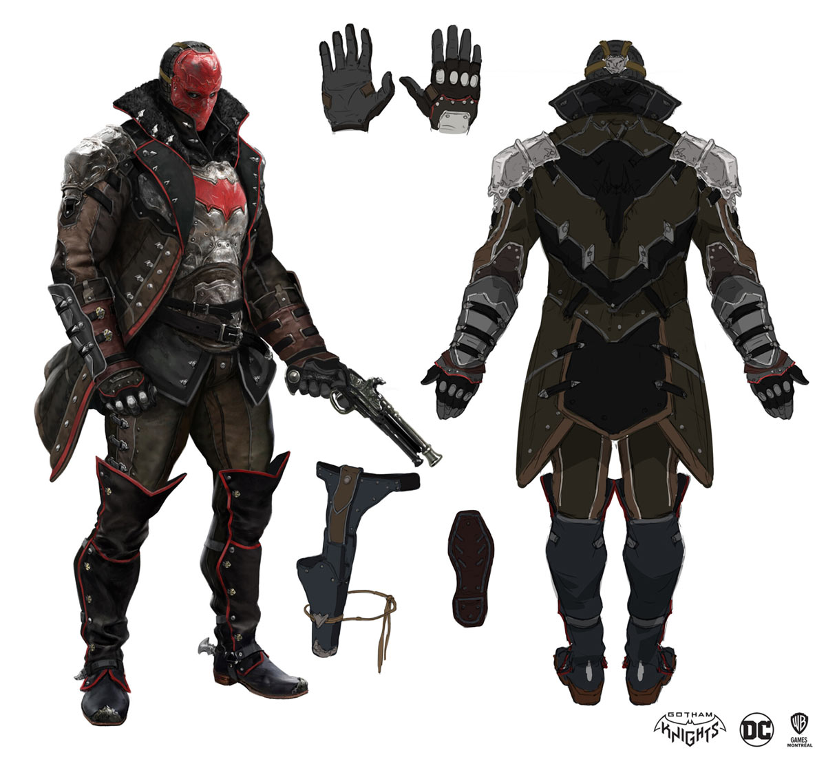 Red Hood Privateer Suit Artwork from Gotham Knights