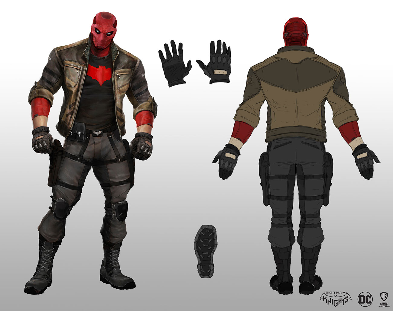 Red Hood Year One Suit Artwork from Gotham Knights