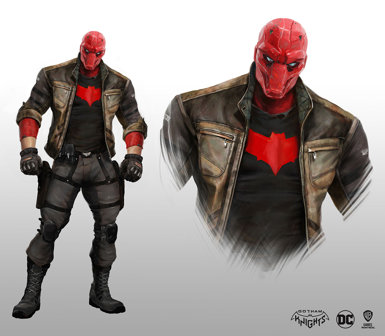 Red Hood Year One Suit Art from Gotham Knights