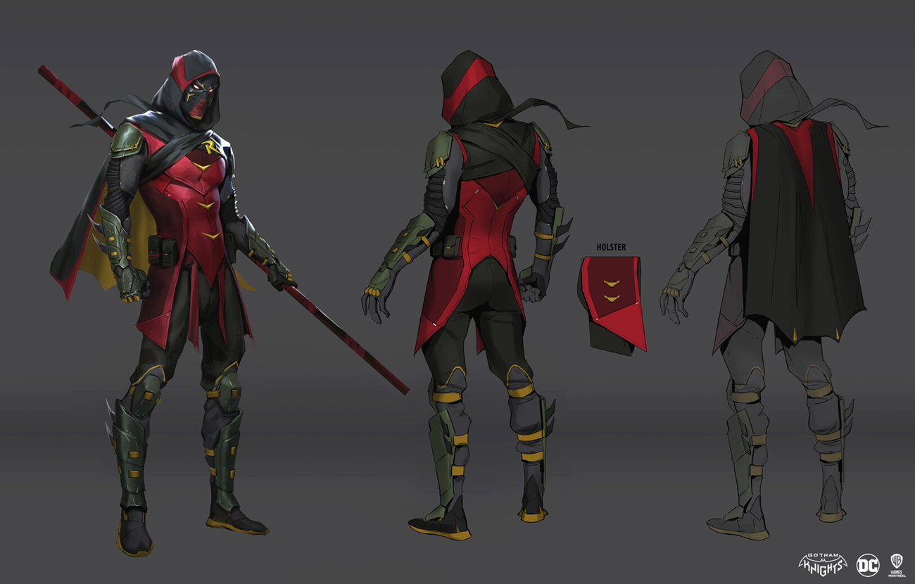 Robin Demon Suit Artwork from Gotham Knights