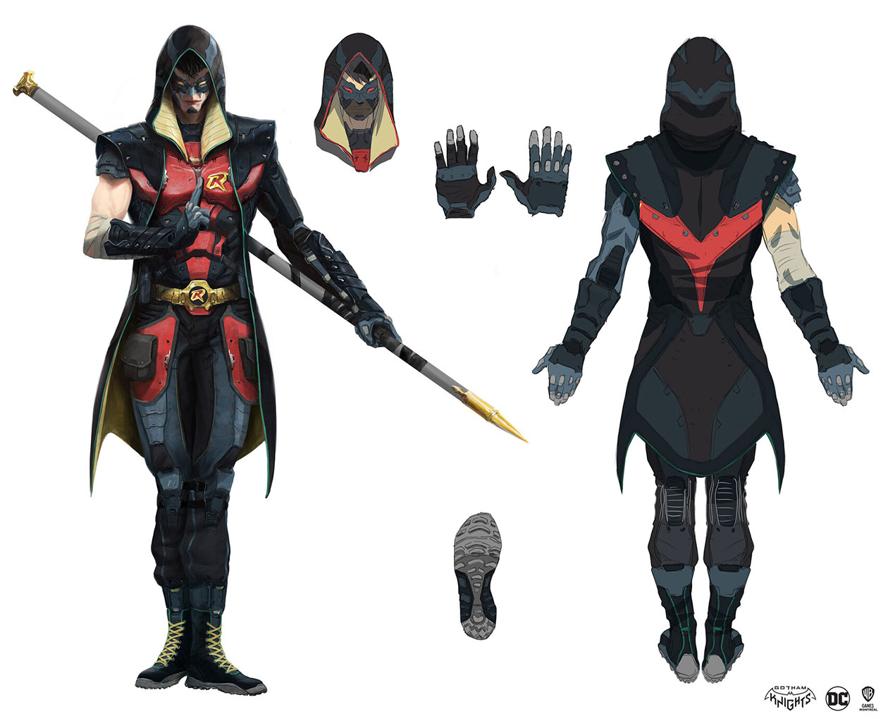 Robin Shinobi Suit Artwork from Gotham Knights
