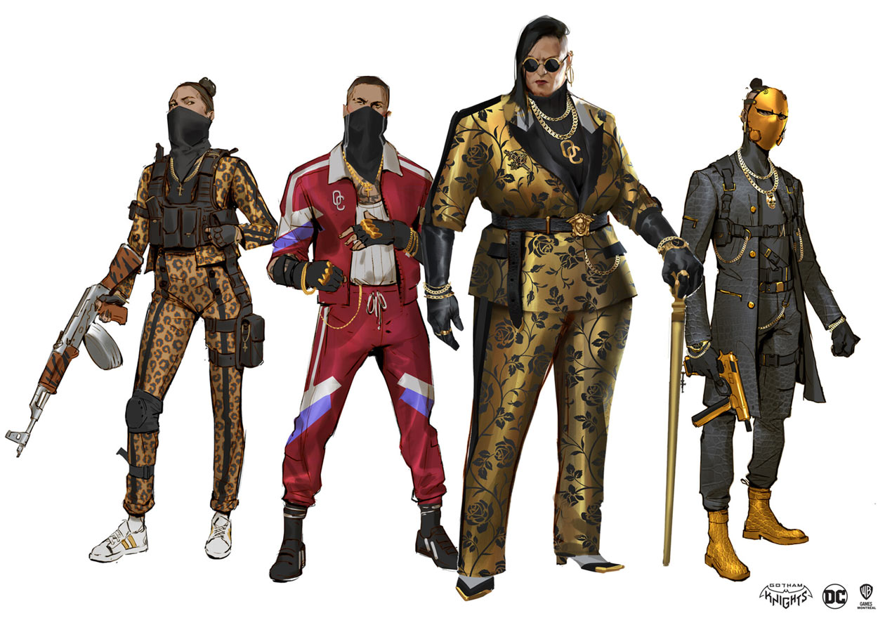 The Mob Art from Gotham Knights