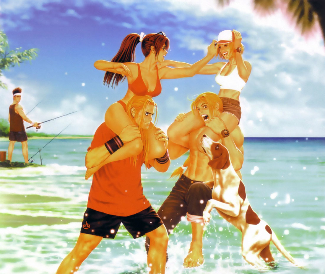 Beach Illustration from The King of Fighters '99