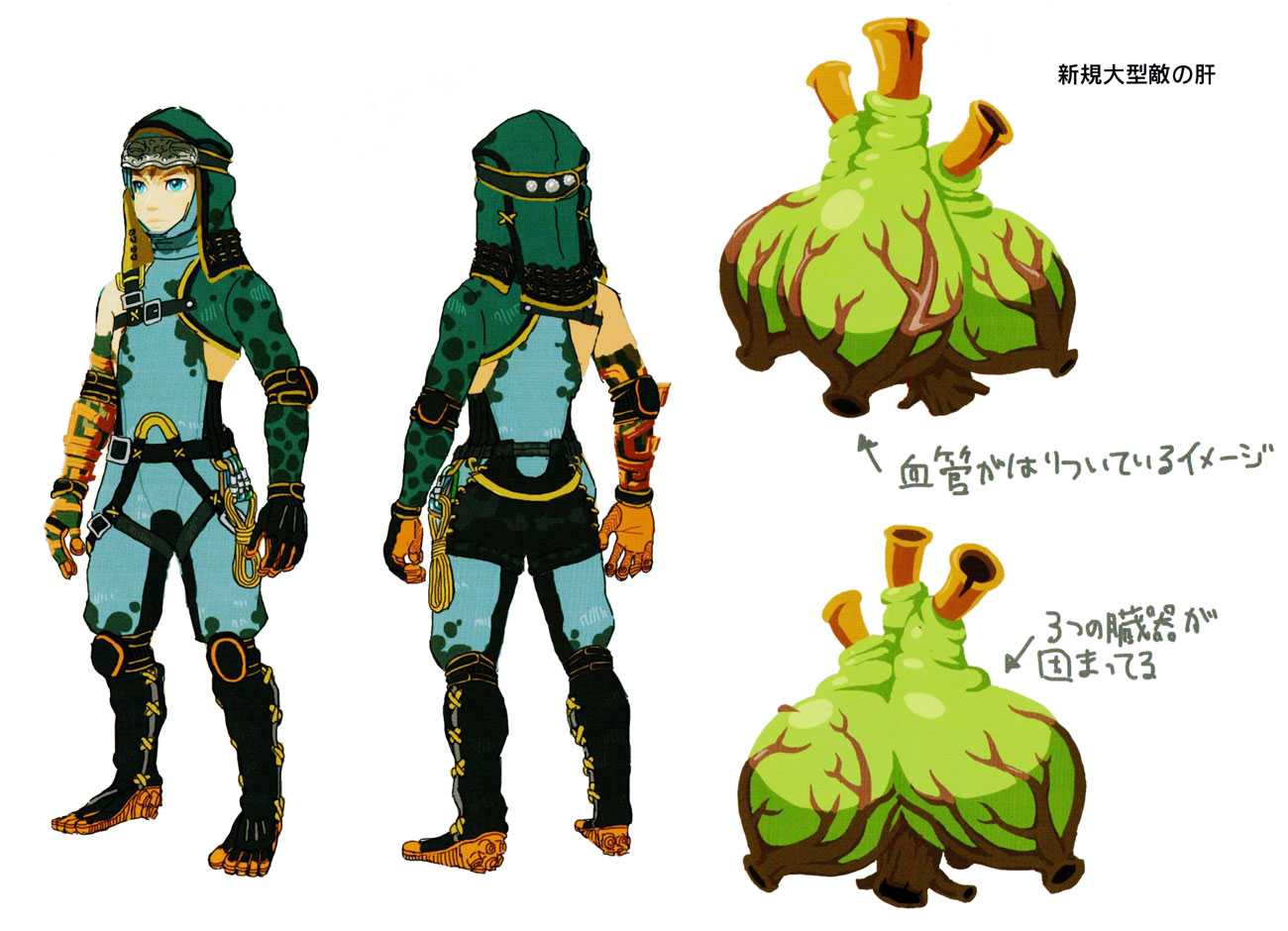 Froggy Armor Set Art from The Legend of Zelda: Tears of the Kingdom