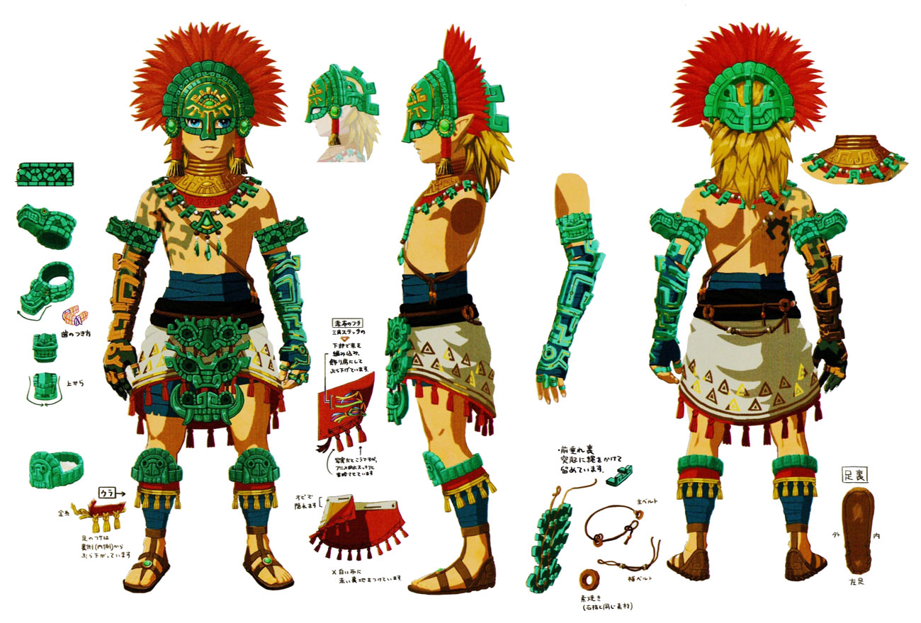 Zonaite Armor Set Art from The Legend of Zelda: Tears of the Kingdom