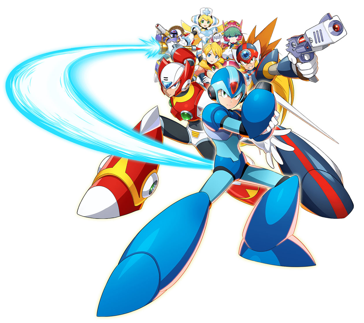 Characters Art from Mega Man X DiVE