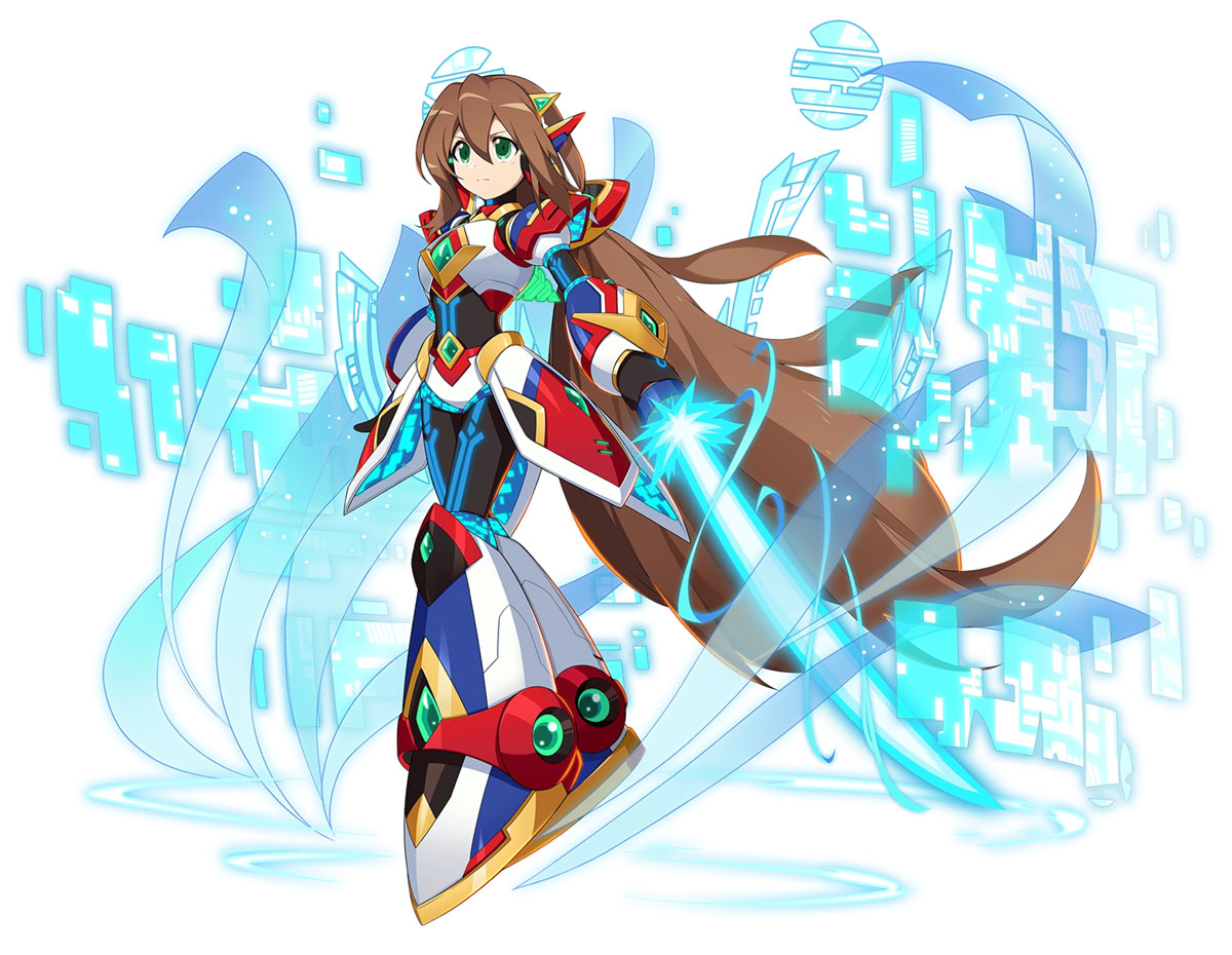 DiVE Armor Iris Art from Mega Man X DiVE