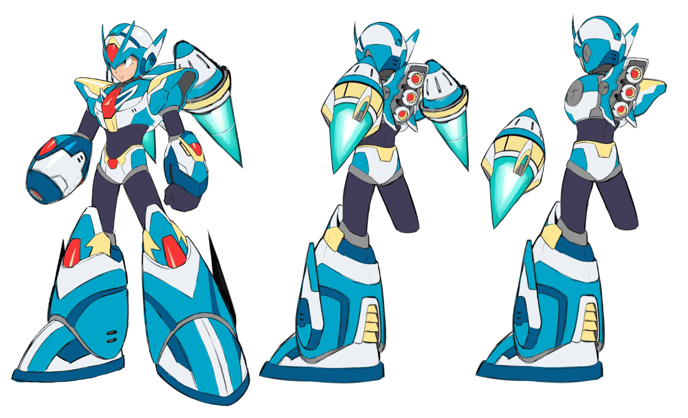 DiVE Armor X Concept Artwork from Mega Man X DiVE