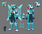 Dive Cross MegaMan.EXE Concept Art