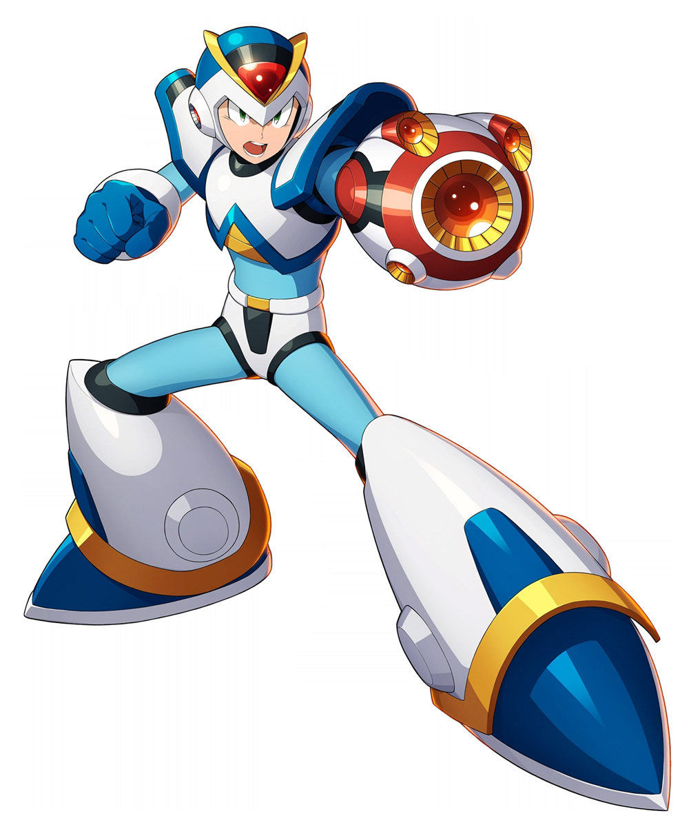 First Armor X Art from Mega Man X DiVE