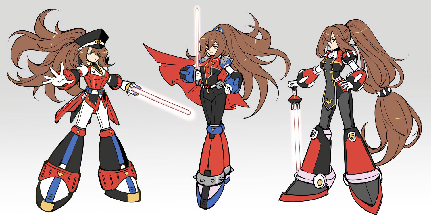 Iris -another- Concept Art from Mega Man X DiVE