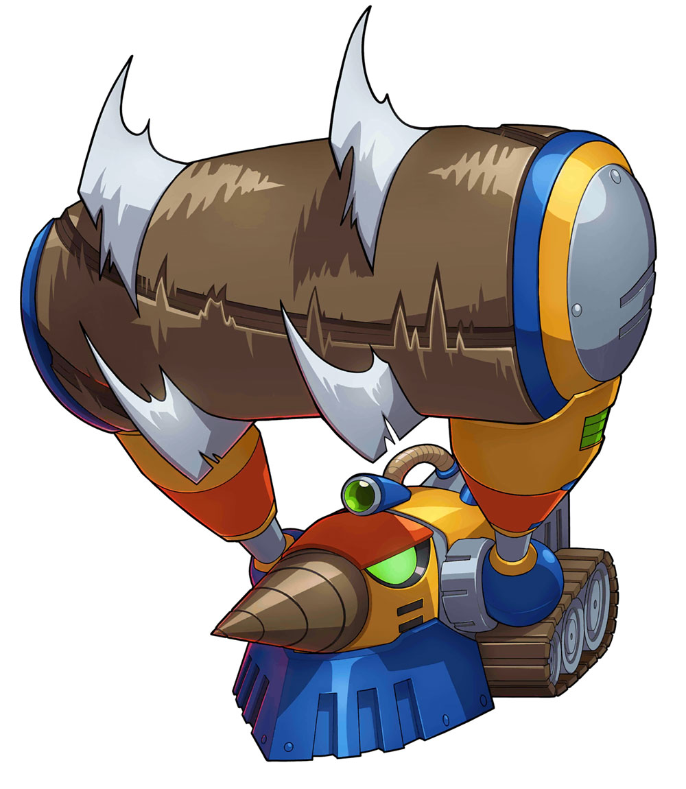 Mole Borer Art from Mega Man X DiVE