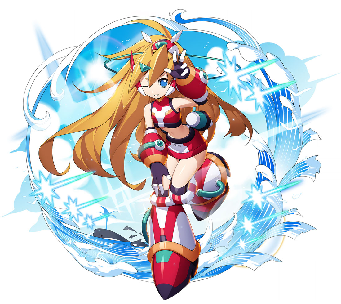 Swimsuit Ciel Art from Mega Man X DiVE