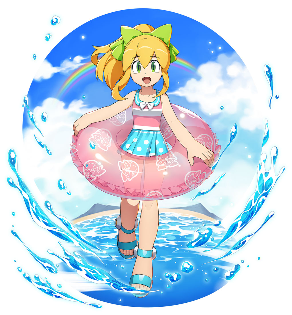 Swimsuit Roll Artwork from Mega Man X DiVE