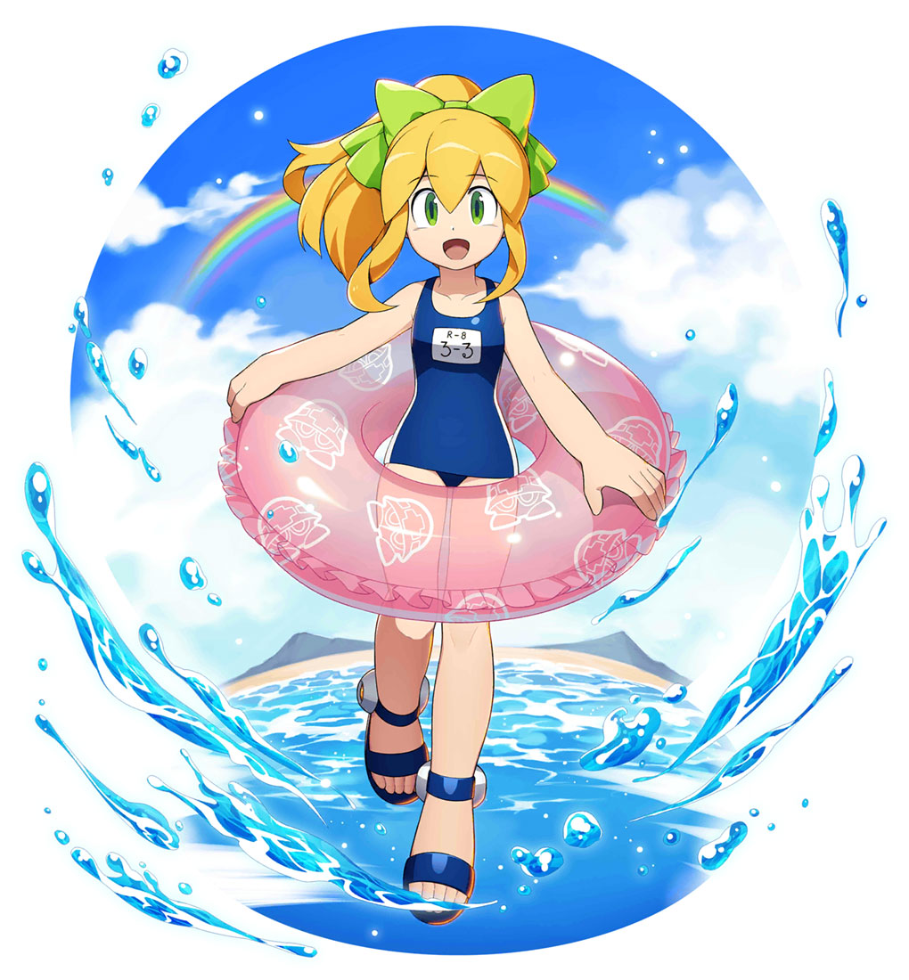 Swimsuit Roll Art from Mega Man X DiVE