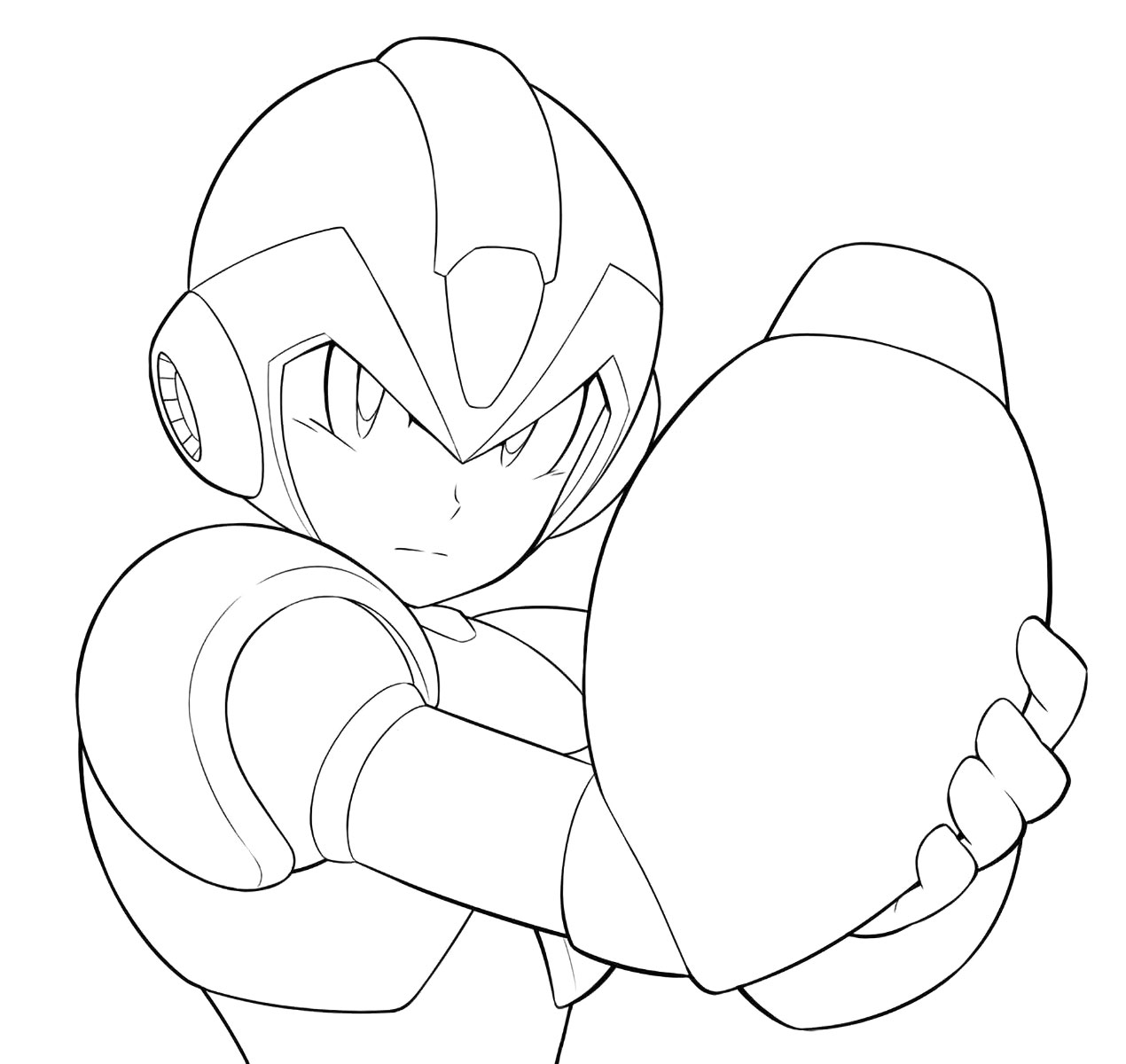 X Line Art from Mega Man X DiVE