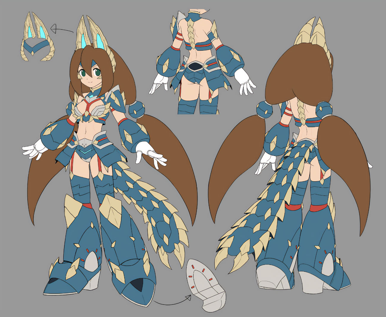 Zinogre Iris Concept Art from Mega Man X DiVE