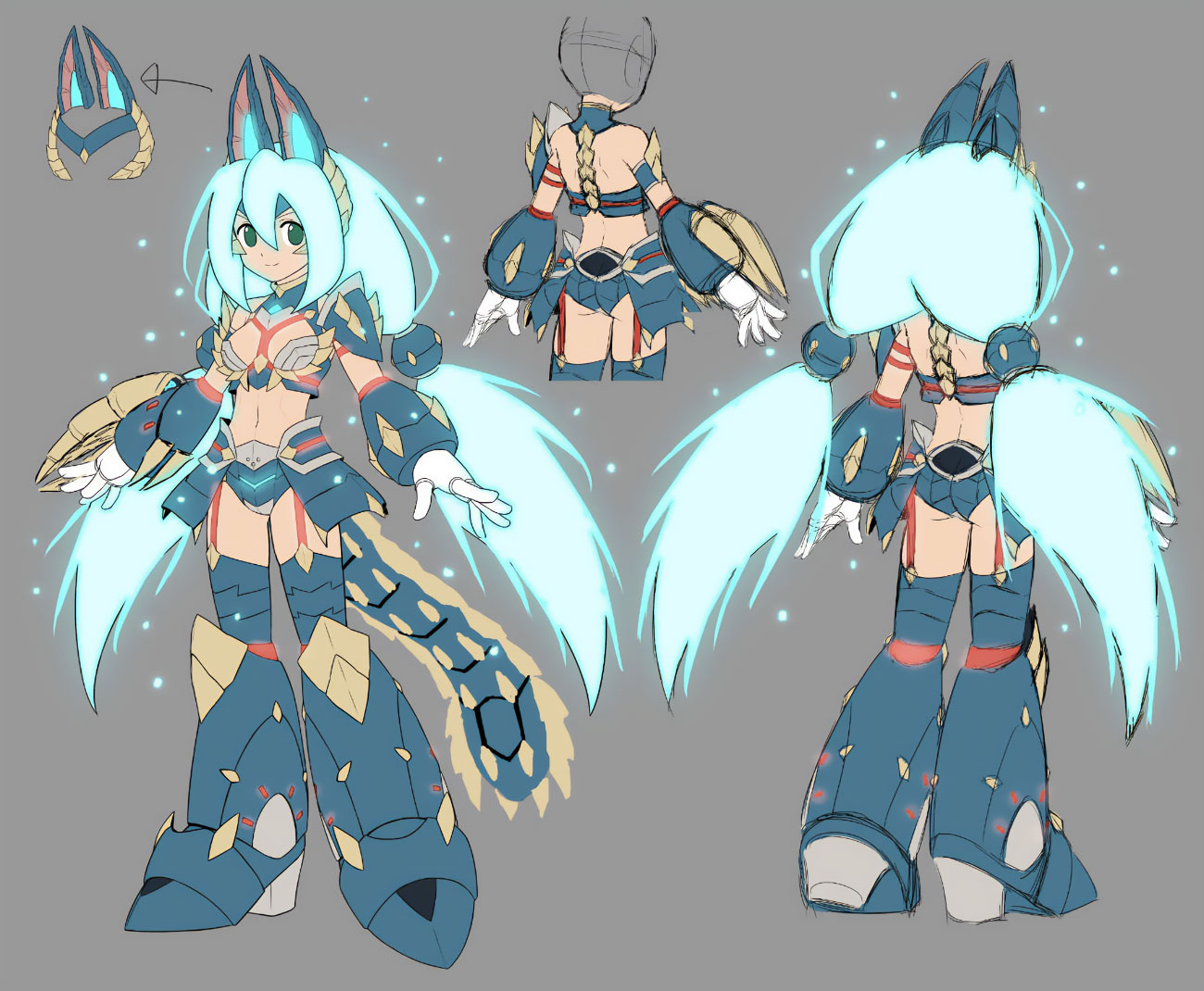 Zinogre Iris Concept Artwork from Mega Man X DiVE
