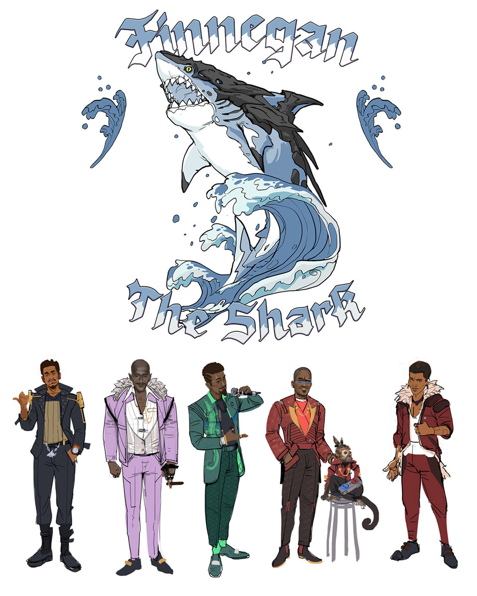 Finnegan W. Triton Artwork from New Tales from the Borderlands