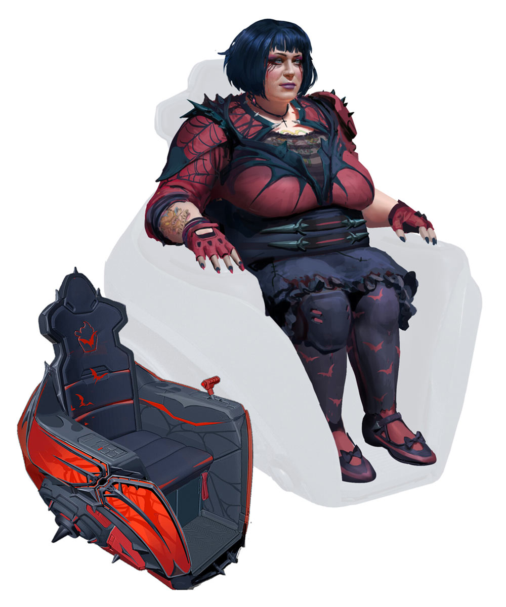 Fran Alt Concept Art from New Tales from the Borderlands