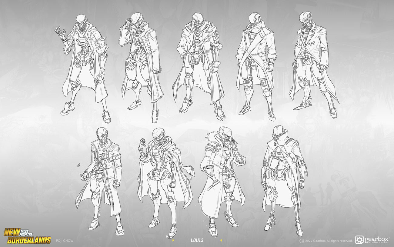 L0U13 Sketches from New Tales from the Borderlands