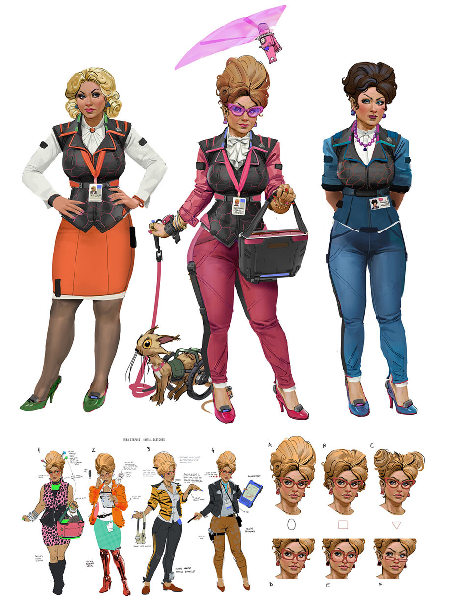 Reba Fullf&ouml;lja and Sisters Artwork from New Tales from the Borderlands