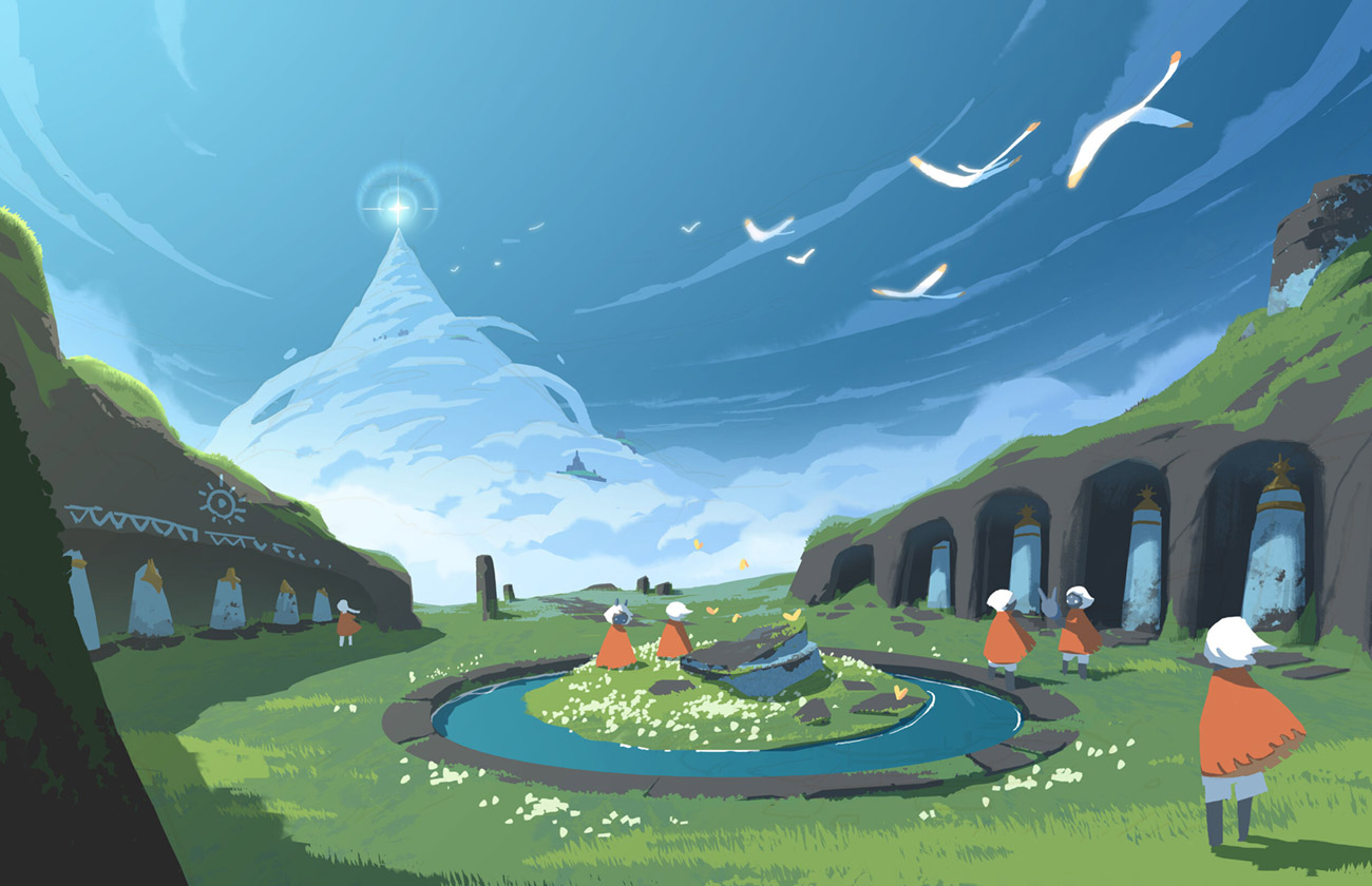 Daylight Prairie Hub Art from Sky: Children of the Light