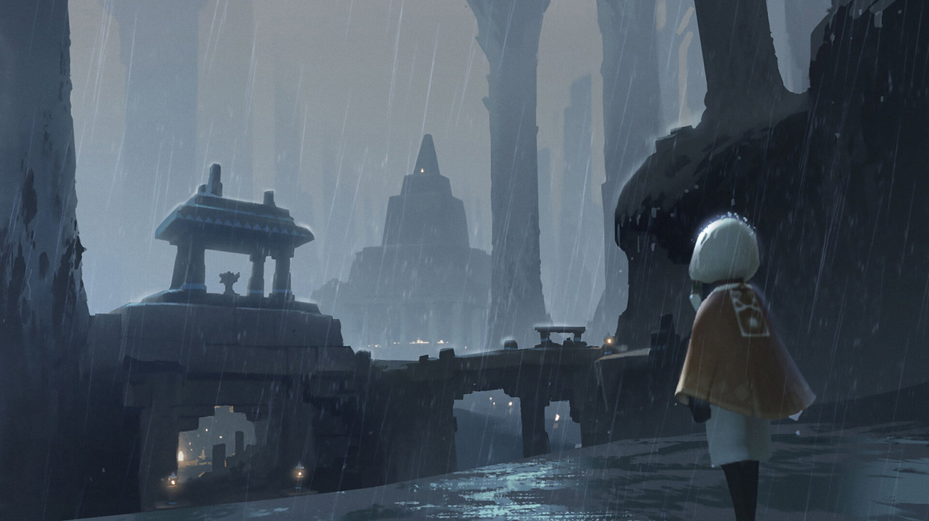 Hidden Forest Rain Temple Art from Sky: Children of the Light