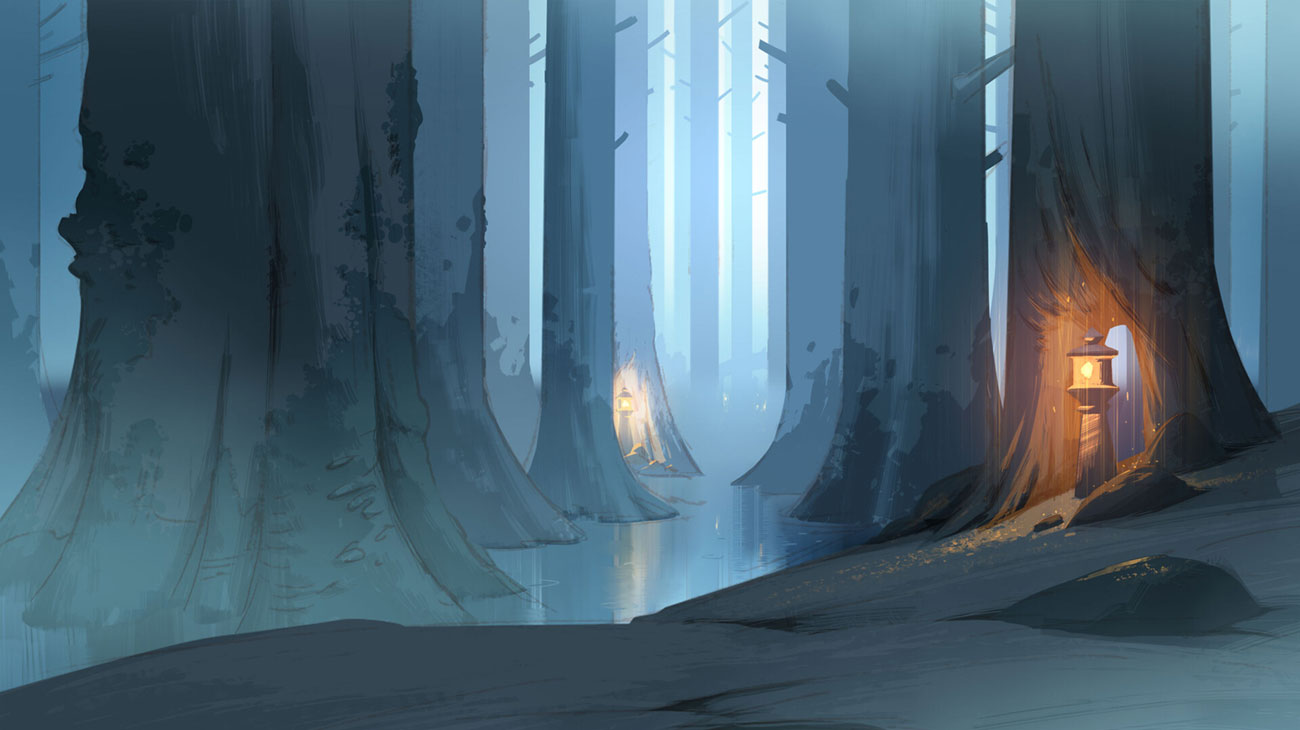Hidden Forest Art from Sky: Children of the Light