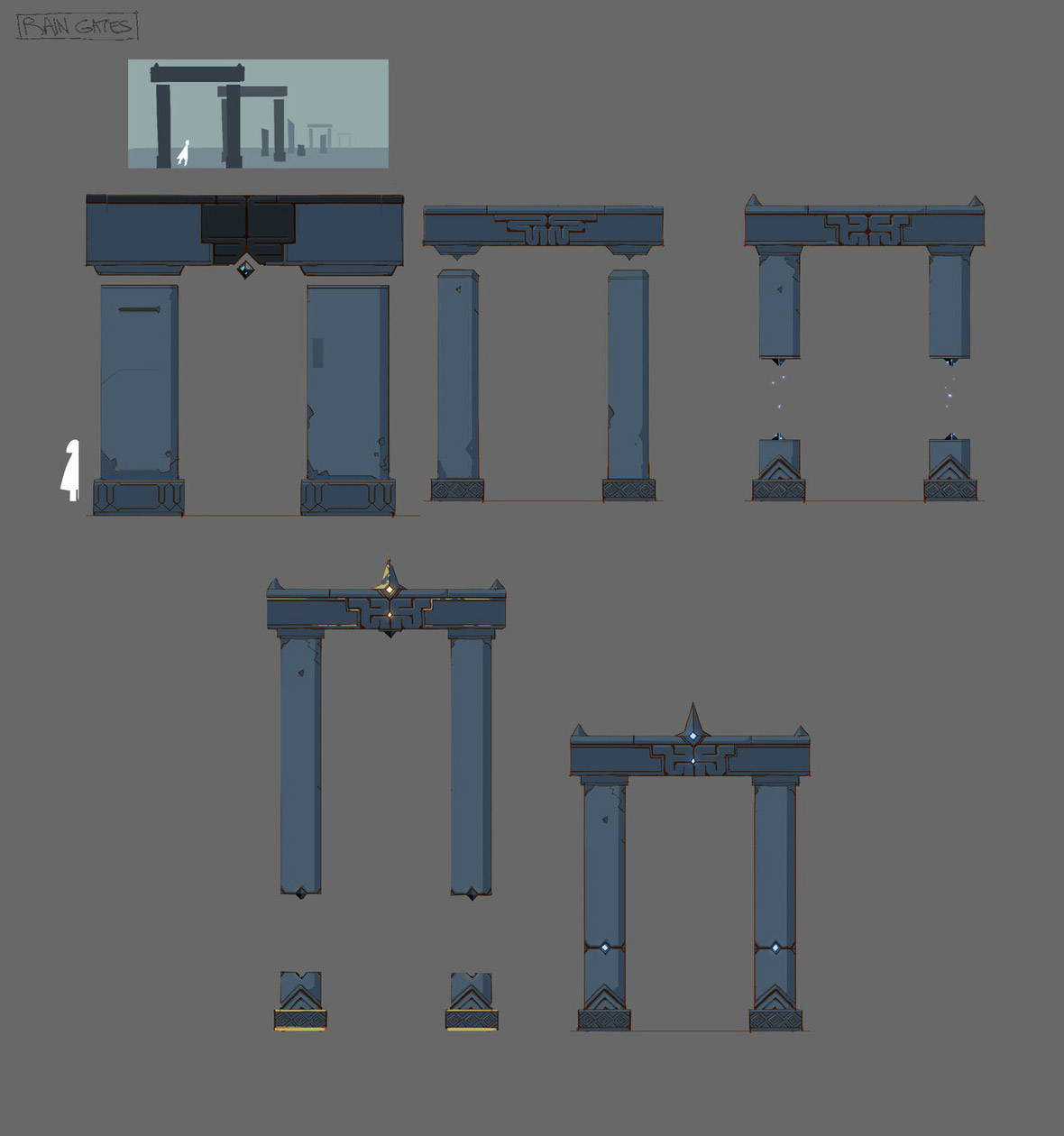 Rain Level Gates Art from Sky: Children of the Light