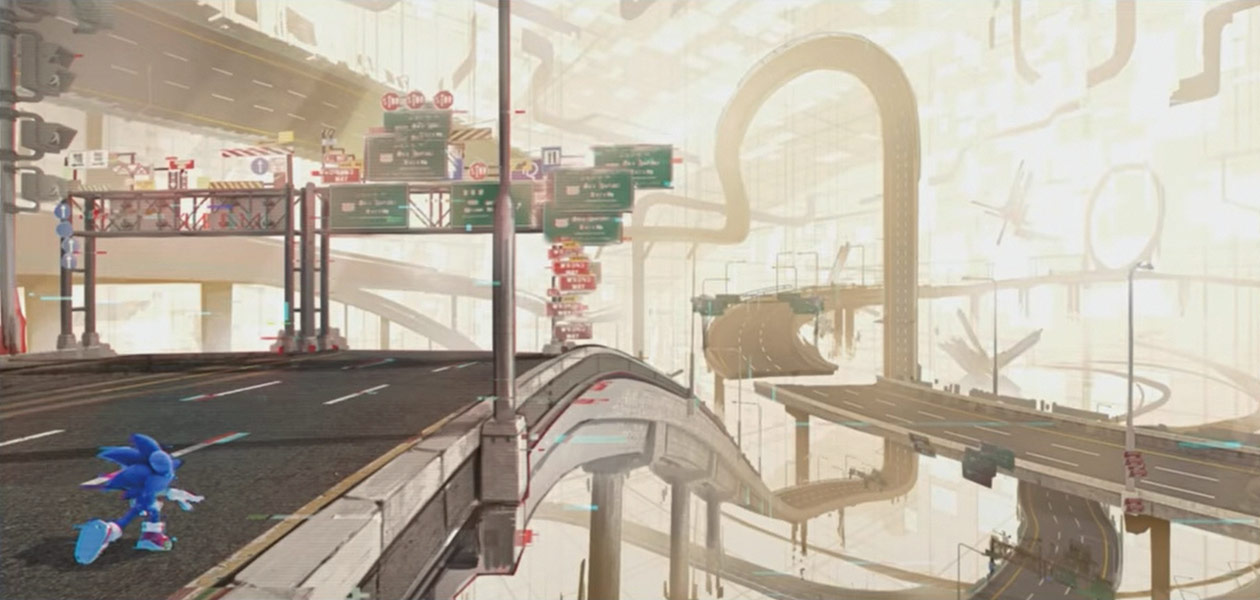 Cyber Space Concept Art from Sonic Frontiers