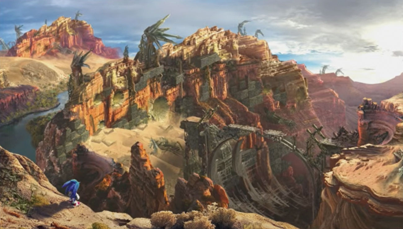 Deserted Land Concept Artwork from Sonic Frontiers