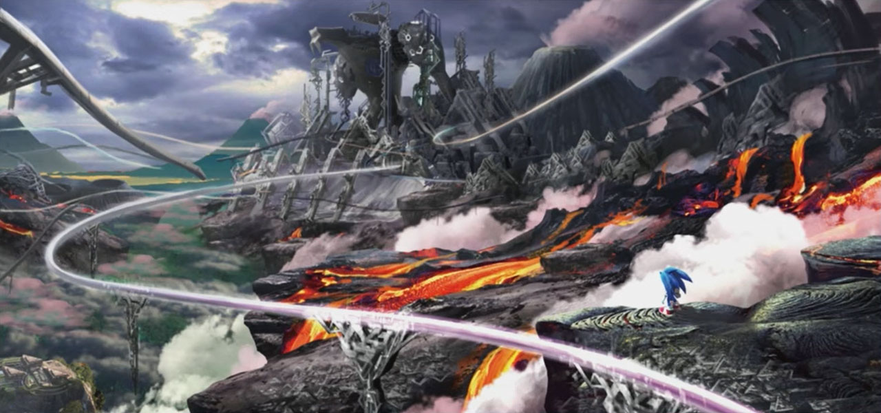 Lava Mountains Concept Art from Sonic Frontiers