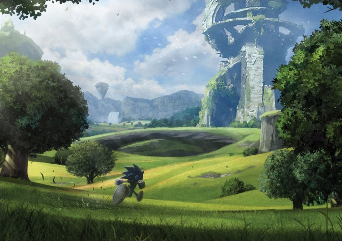 Ancient Ruins Concept Art from Sonic Frontiers