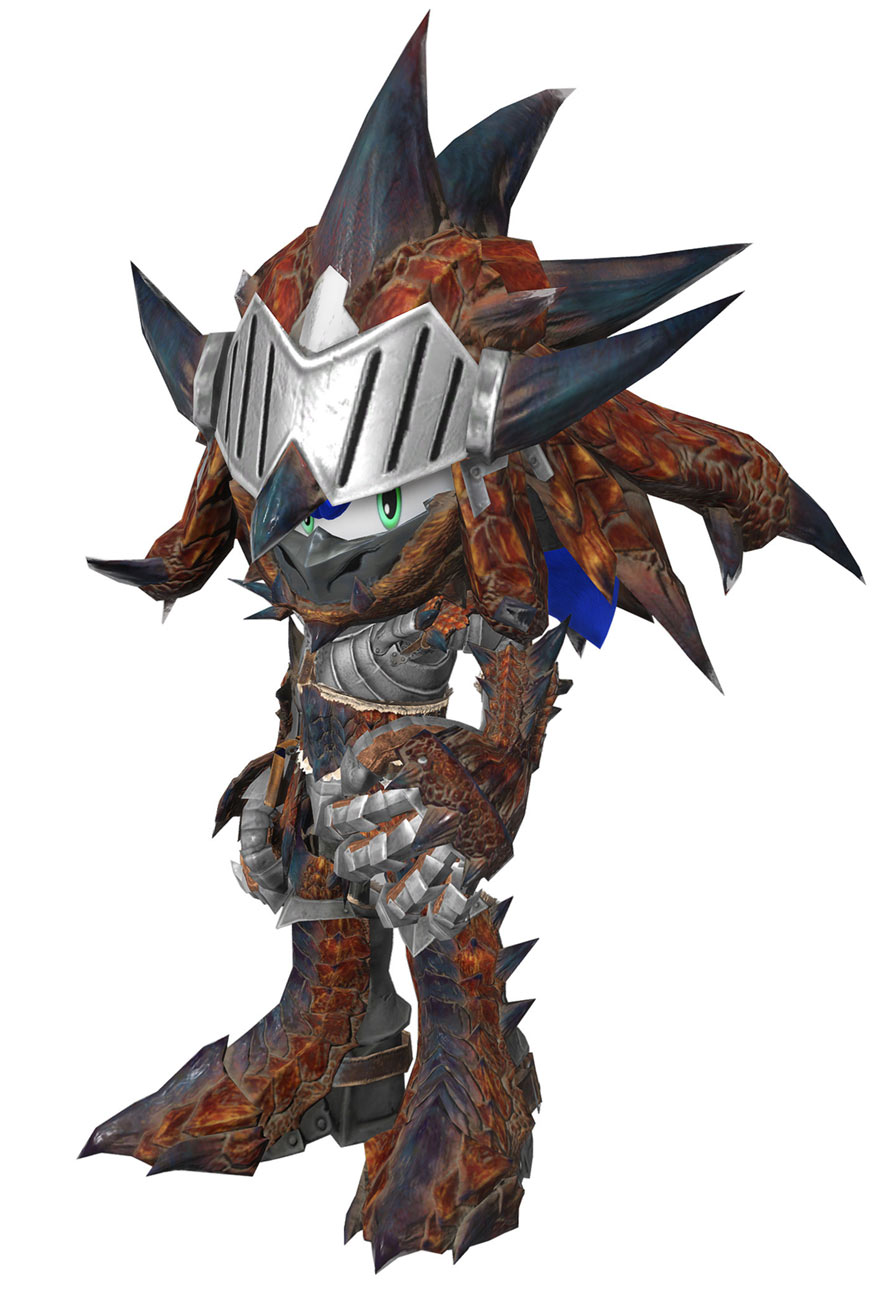 Sonic Monster Hunter DLC Artwork from Sonic Frontiers