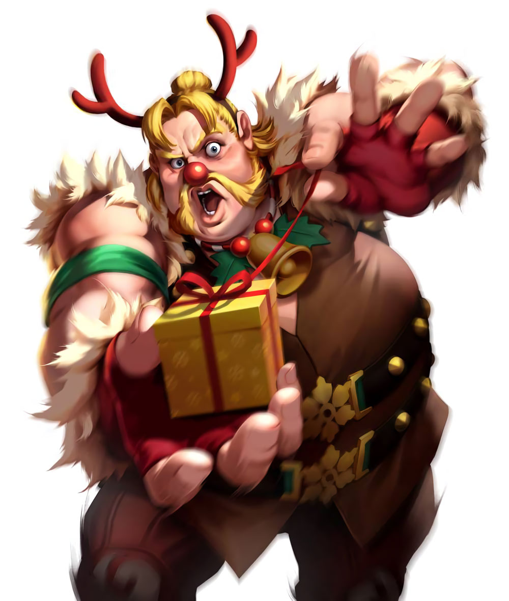 Christmas Rufus Art from Street Fighter: Duel