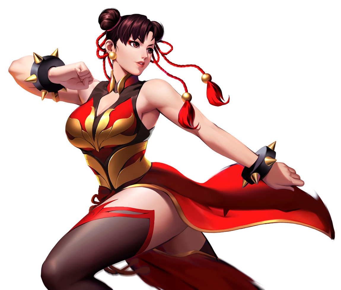 Flame Chun-Li Art from Street Fighter: Duel
