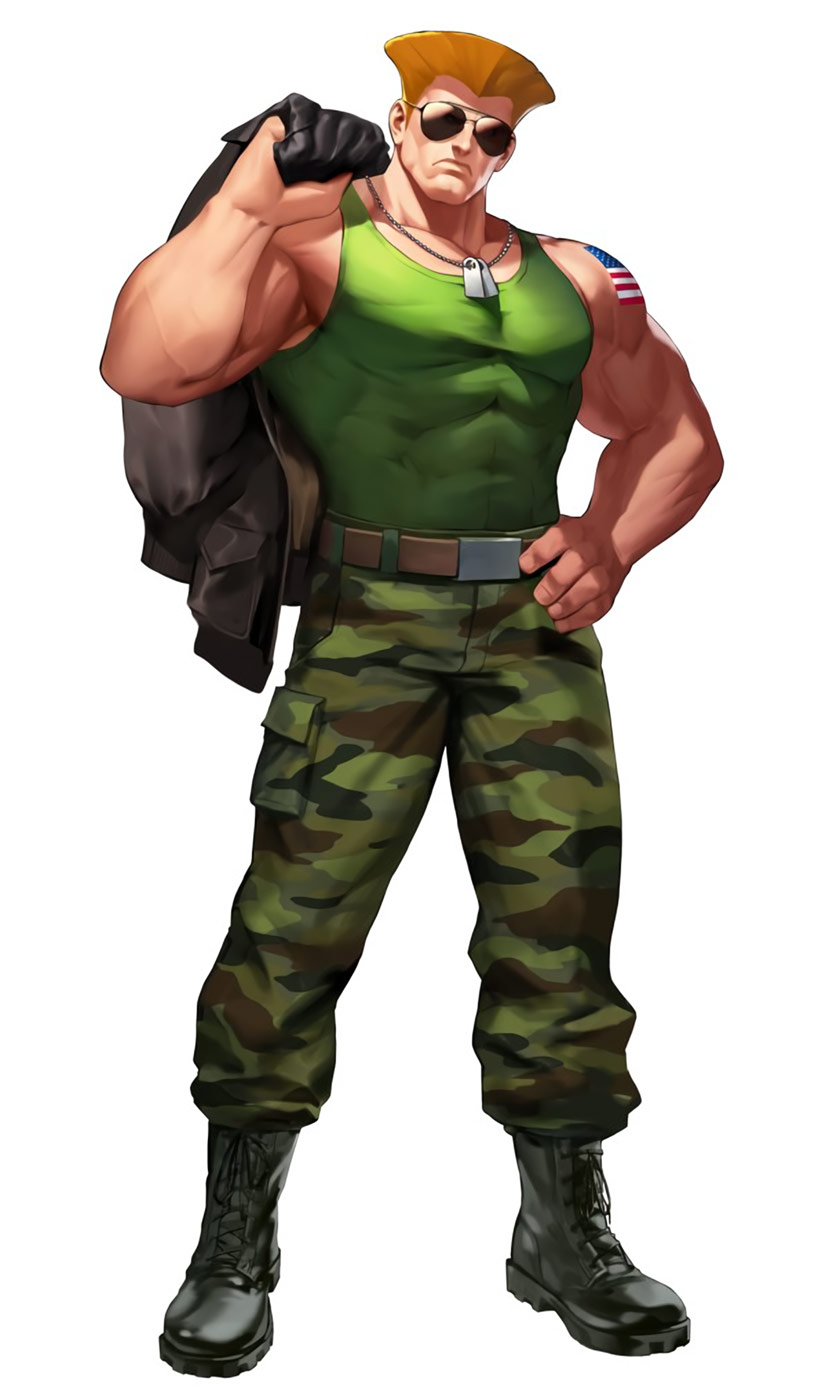 Guile Artwork from Street Fighter: Duel