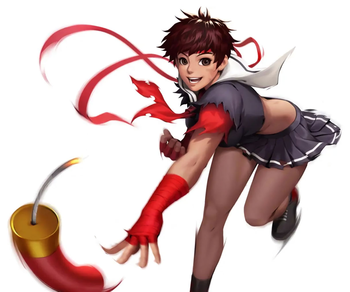 New Year's Eve Sakura Art from Street Fighter: Duel