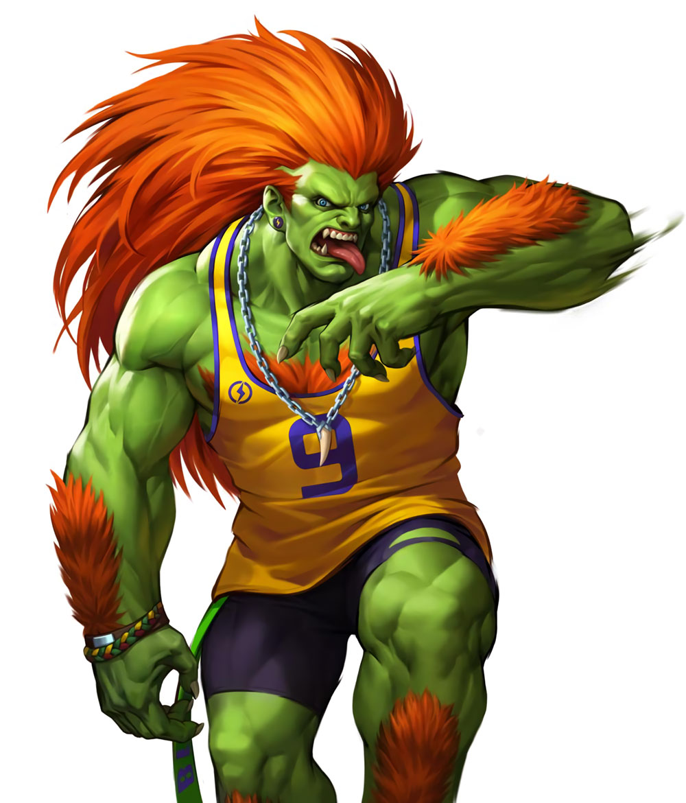 Trendy Blanka Artwork from Street Fighter: Duel