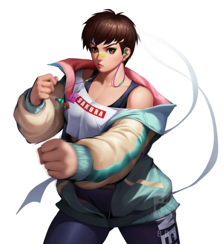 Trendy Sakura Artwork from Street Fighter: Duel