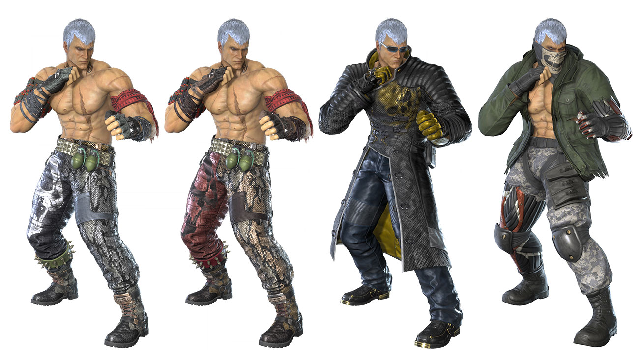 Bryan Fury Outfits Art from Tekken 8