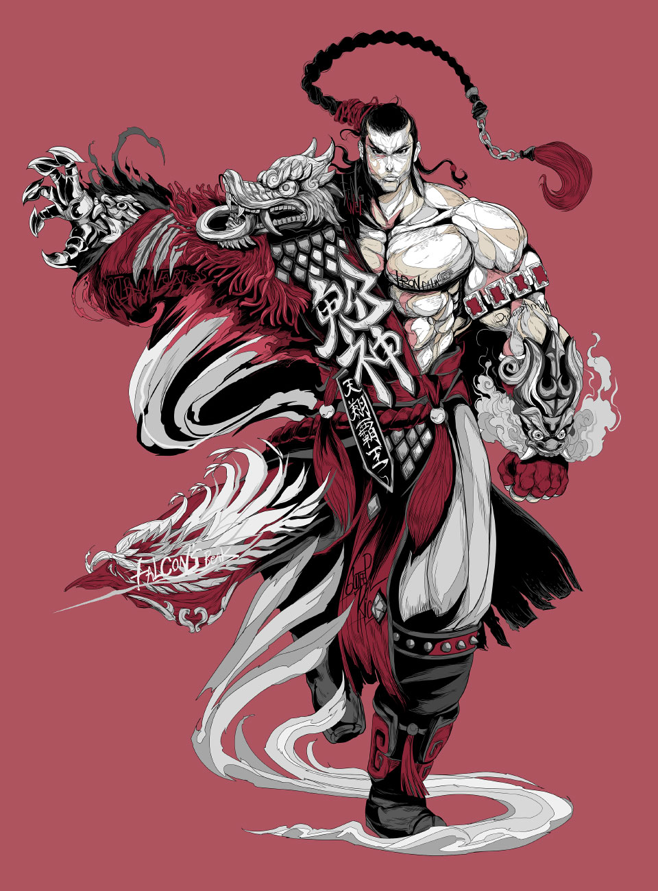 Feng Wei Art by Wolf Marker from Tekken 8