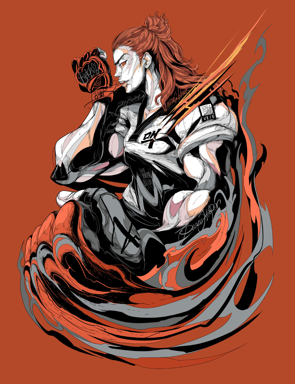Hwoarang Art by Wolf Marker from Tekken 8
