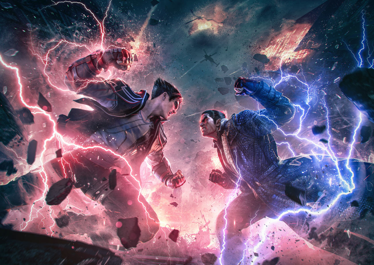 Jin vs. Kazuya Promo Art from Tekken 8