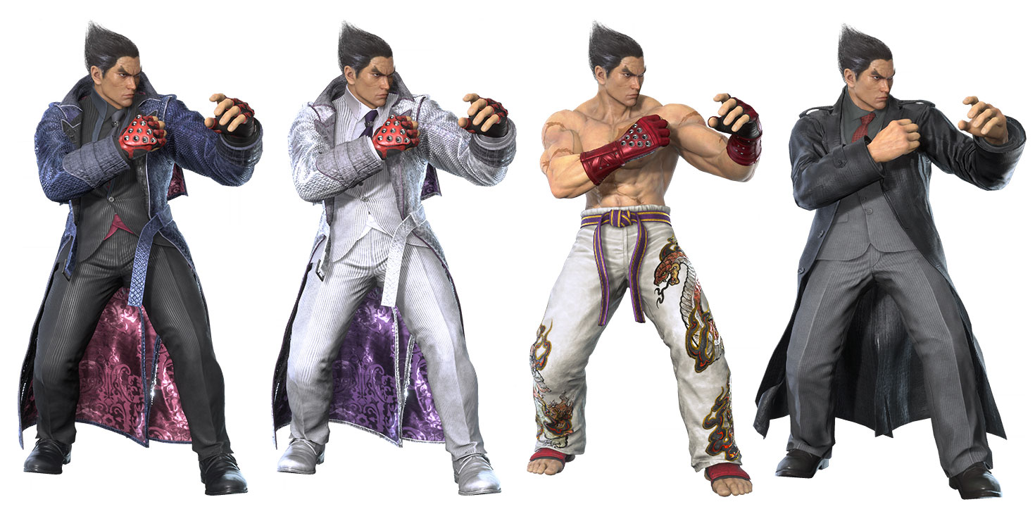 Kazuya Mishima Outfits Art from Tekken 8