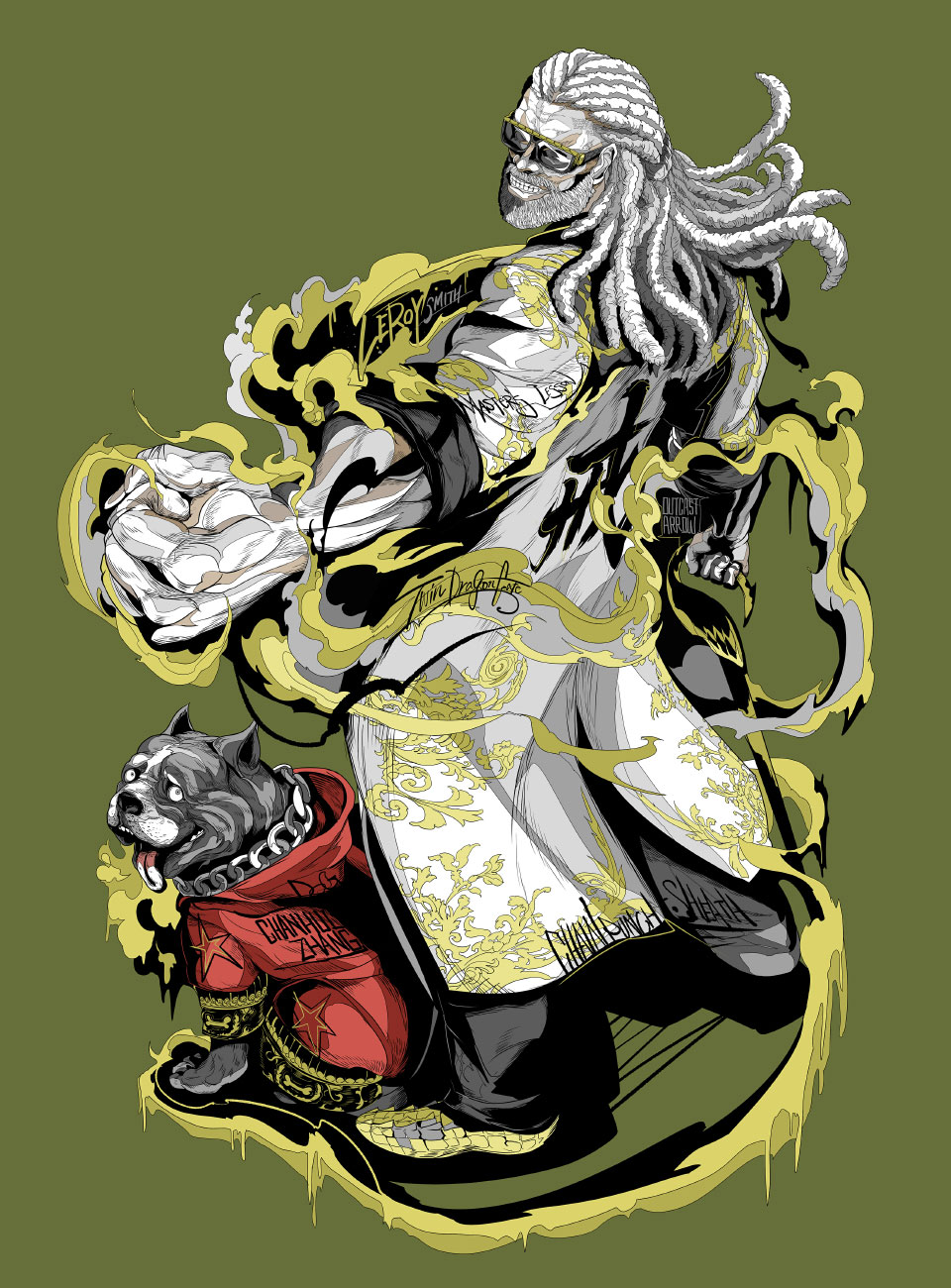 Leroy Smith Art by Wolf Marker from Tekken 8