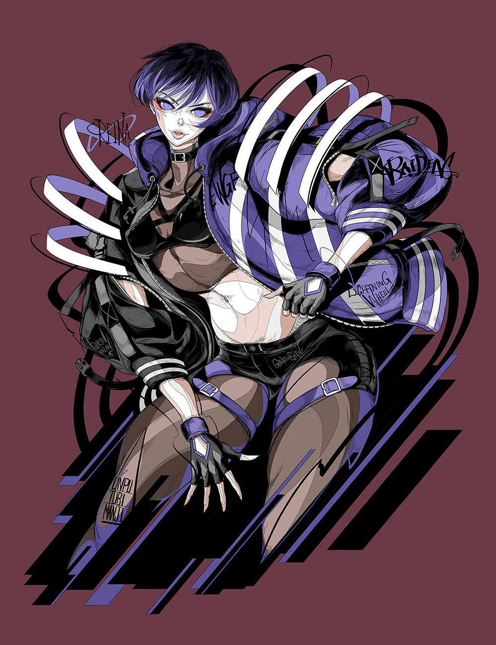 Reina Art by Wolf Marker from Tekken 8